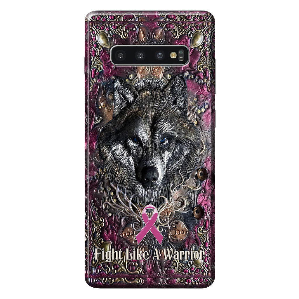 Fight Like A Warrior - Breast Cancer Awareness Personalized 3D Printed Phone Case