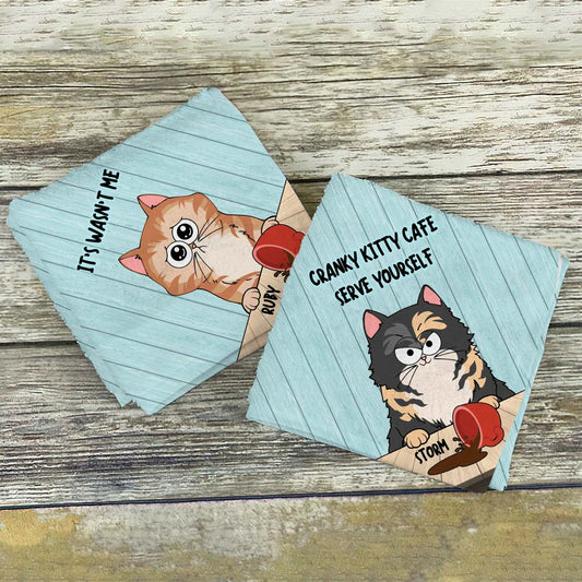 Cranky Kitty Cafe - Gift for cat lovers - Personalized Towel