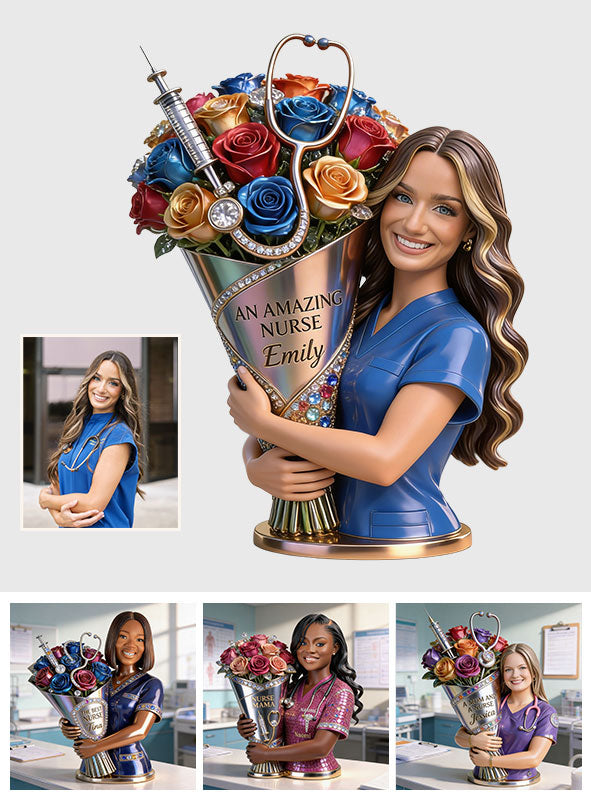 Custom Any Photo Appreciation Gift - Personalized Nurse Custom Shaped Acrylic Plaque