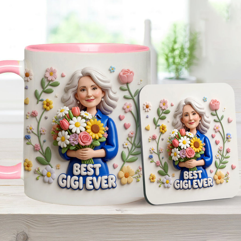 Custom Any Photo - Personalized Mother Accent Mug & Coaster
