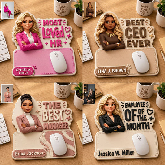 Gift For The Best Colleagues - Personalized Colleague Mouse Pad Custom Shape