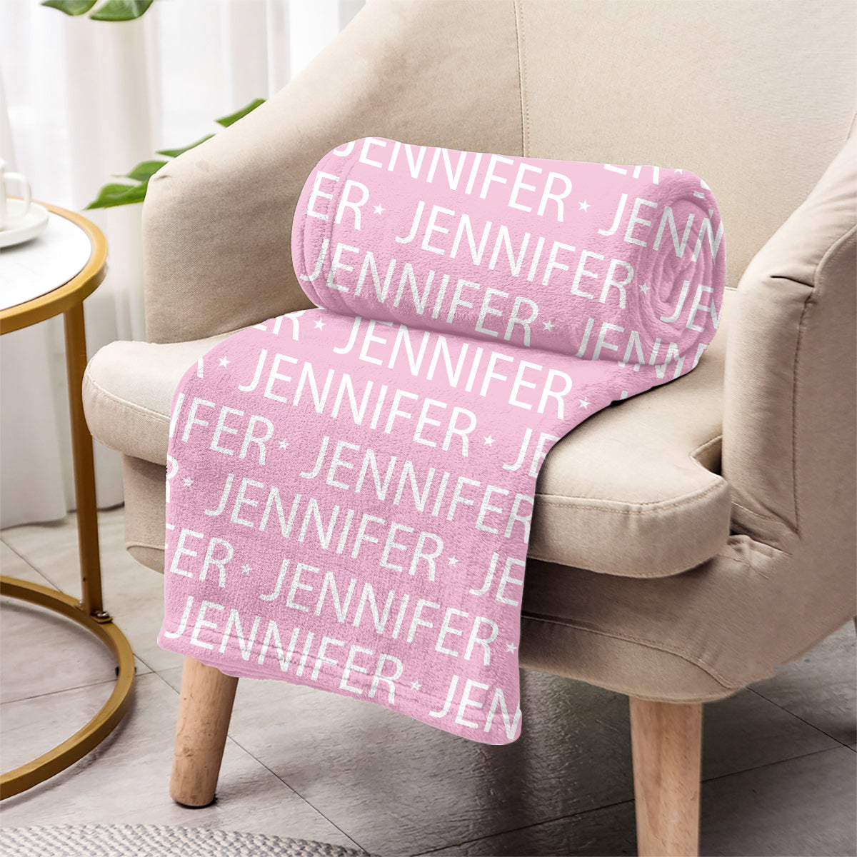 Custom Name Pattern - Gift for granddaughter - Personalized Blanket