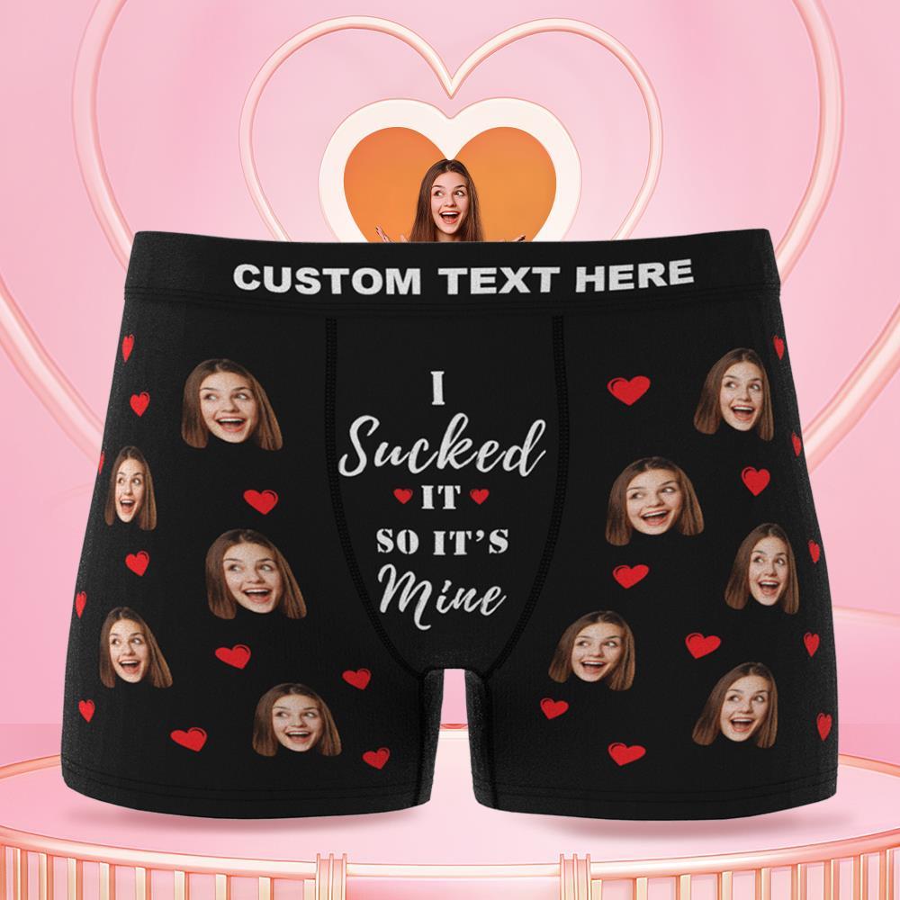 Custom Wife Or Girlfriend Face Boxers AR View - Personalized Couple Men's boxer briefs