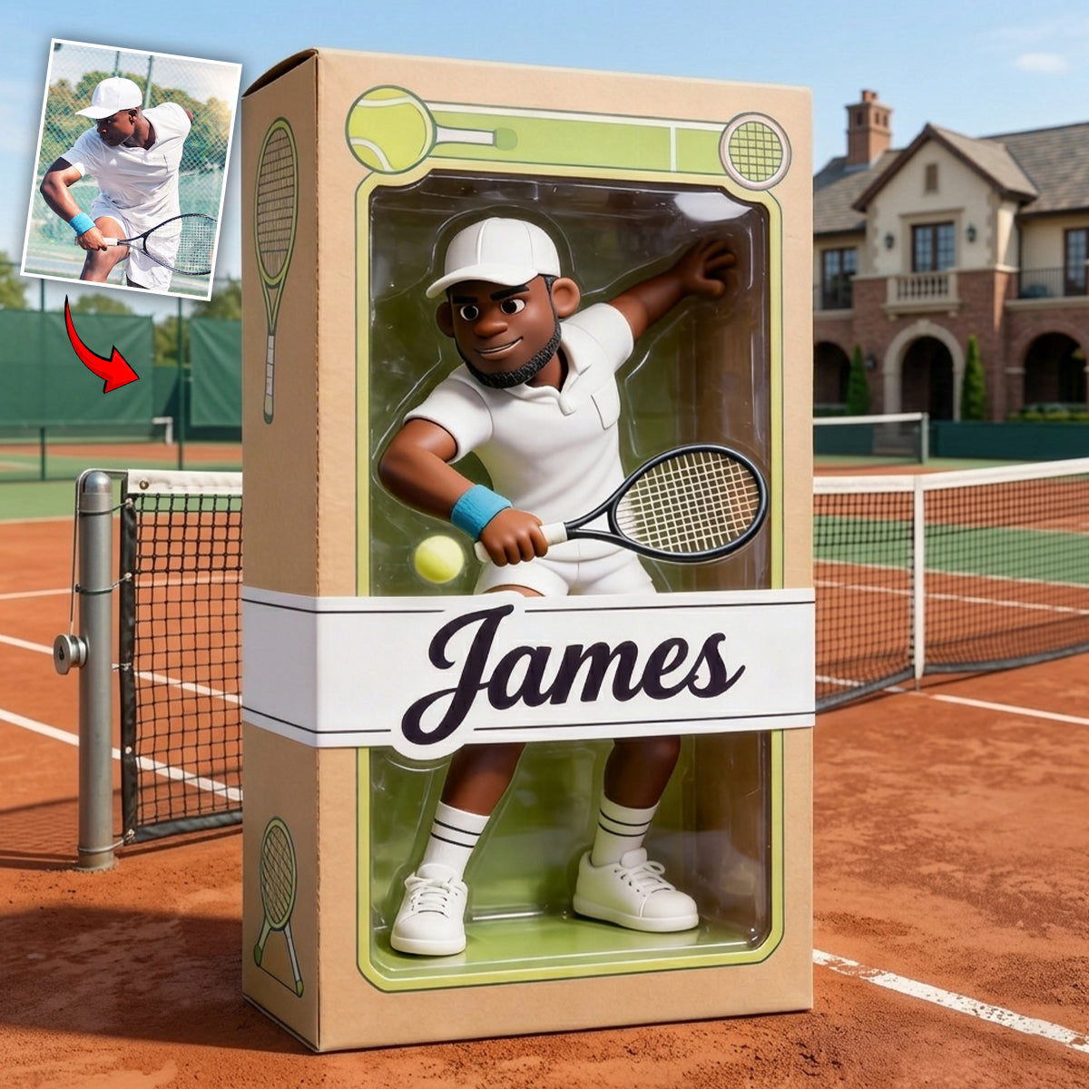 Any Sport - Tennis, Volleyball, Football, Baseball... - Personalized Tennis Custom Shaped Acrylic Plaque