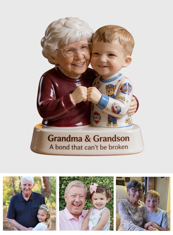 Eternal Bond - Personalized Grandma Custom Shaped Acrylic Plaque