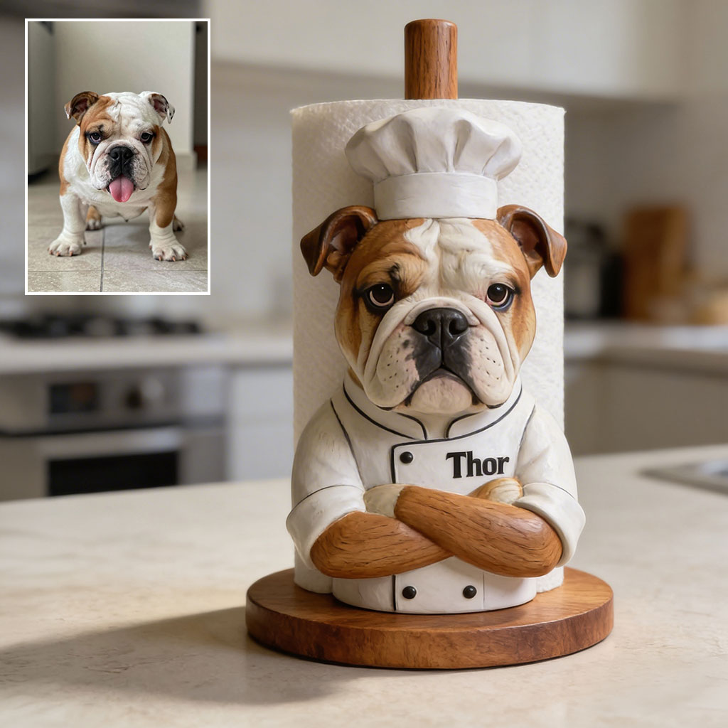Kitchen Boss - Personalized Dog Paper Towel Stand