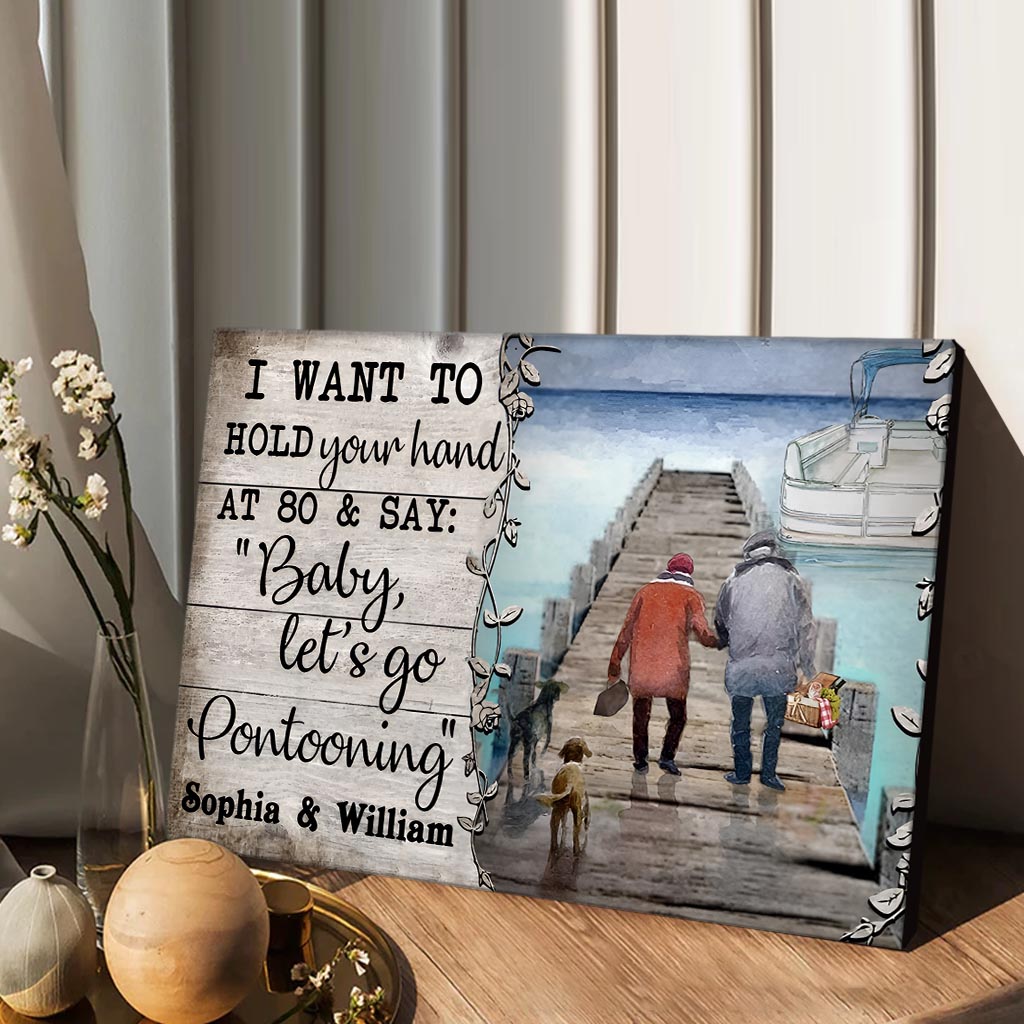 Let's Go Pontooning - Personalized Pontoon Canvas And Poster