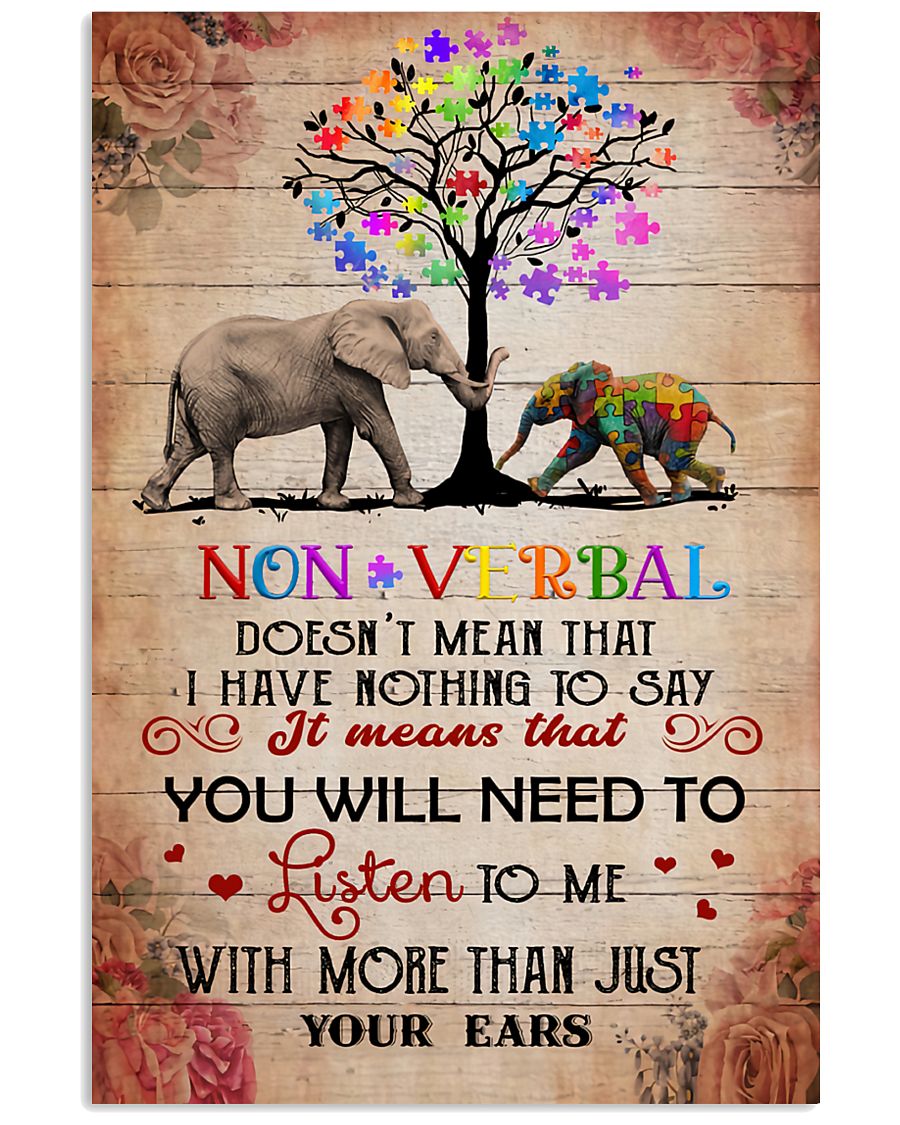 Autism Non Verbal - Autism Awareness Poster 0921