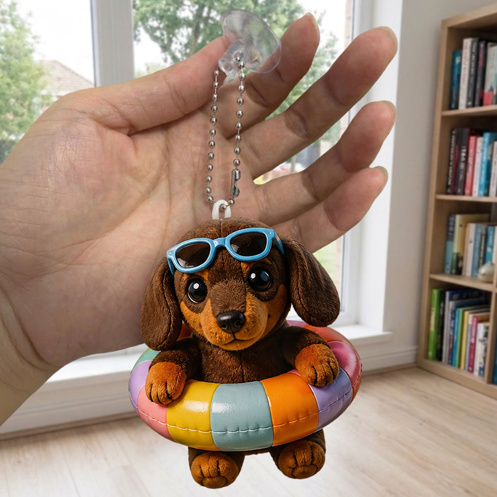 Any Photo Summer Vibes - Personalized Dog Tumbler With Plush Charm