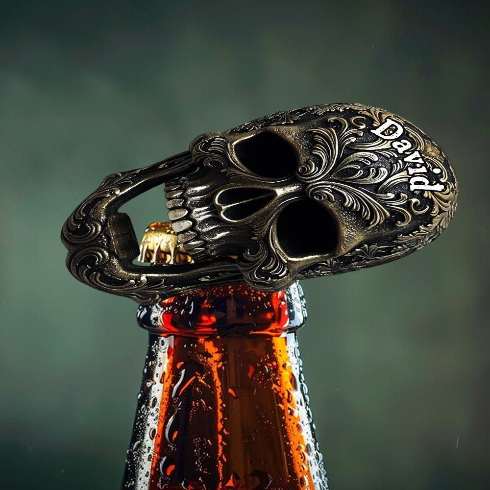 Cool Skull Bottle Opener - Personalized Beer Bottle Opener