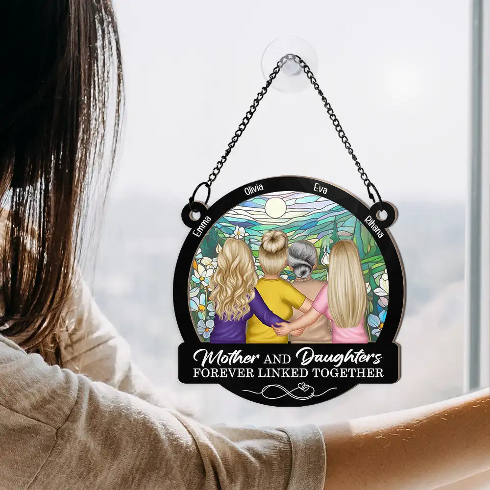 ‘Forever Linked Together’ Mother-Daughter Sunflower Ornament - Perfect Keepsake for Mom