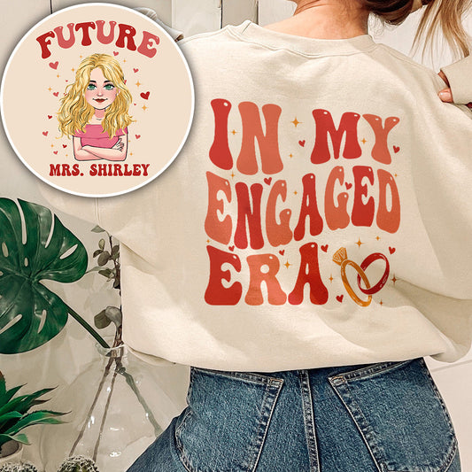 In My Engaged Era - wedding gift for bride - Personalized All Over Shirt
