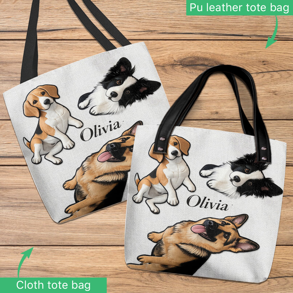 Furry Friends Tote - Personalized Dog Tote Bag