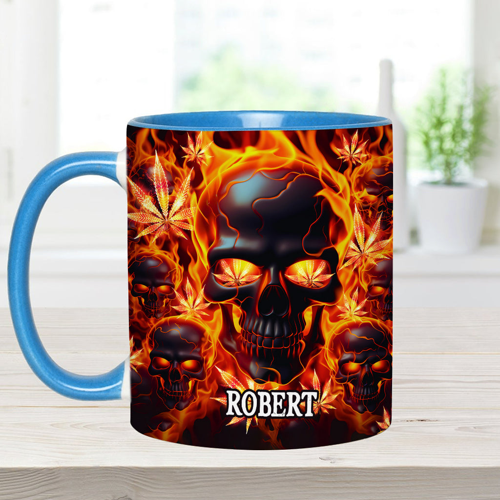 Free Your Mind - Personalized Weed Accent Mug