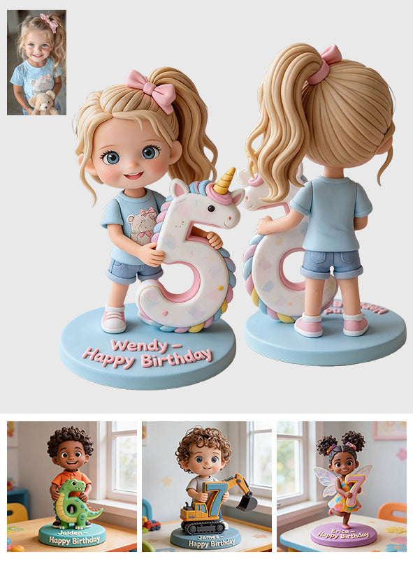 Any Photo Birthday Gift For Kids - Personalized Birthday Premium 3D Figurine