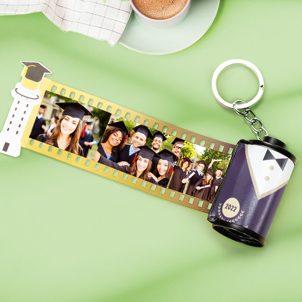 Personalized Graduation Photo Film Roll Keychain