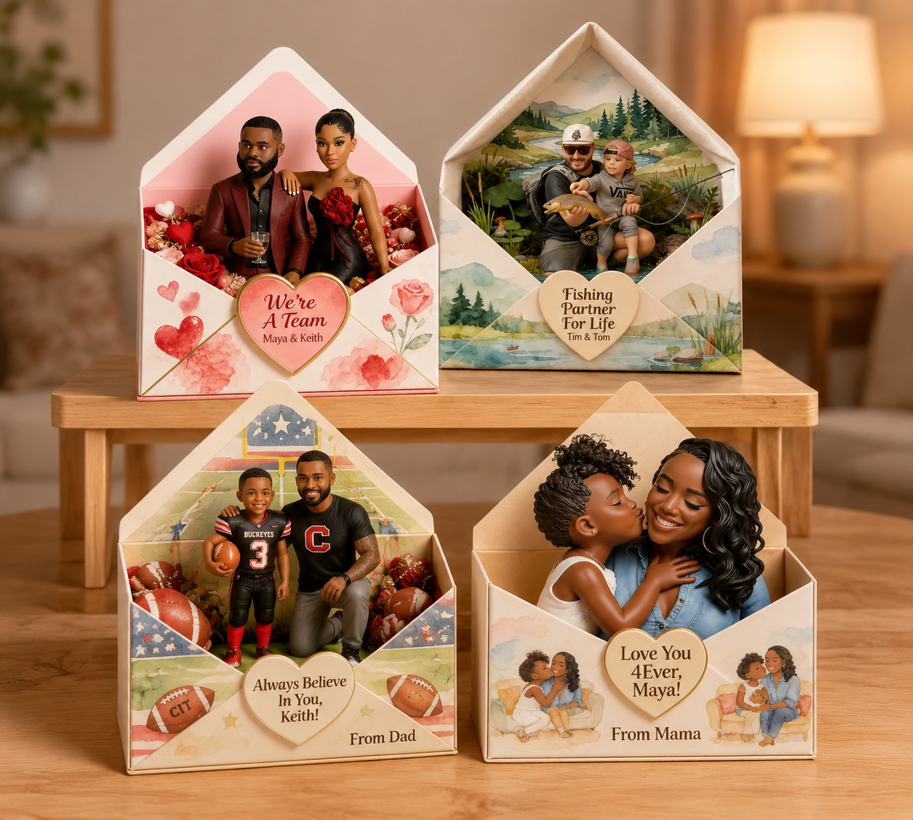 A Letter Of Me To You - Personalized Family Custom Shaped Acrylic Plaque