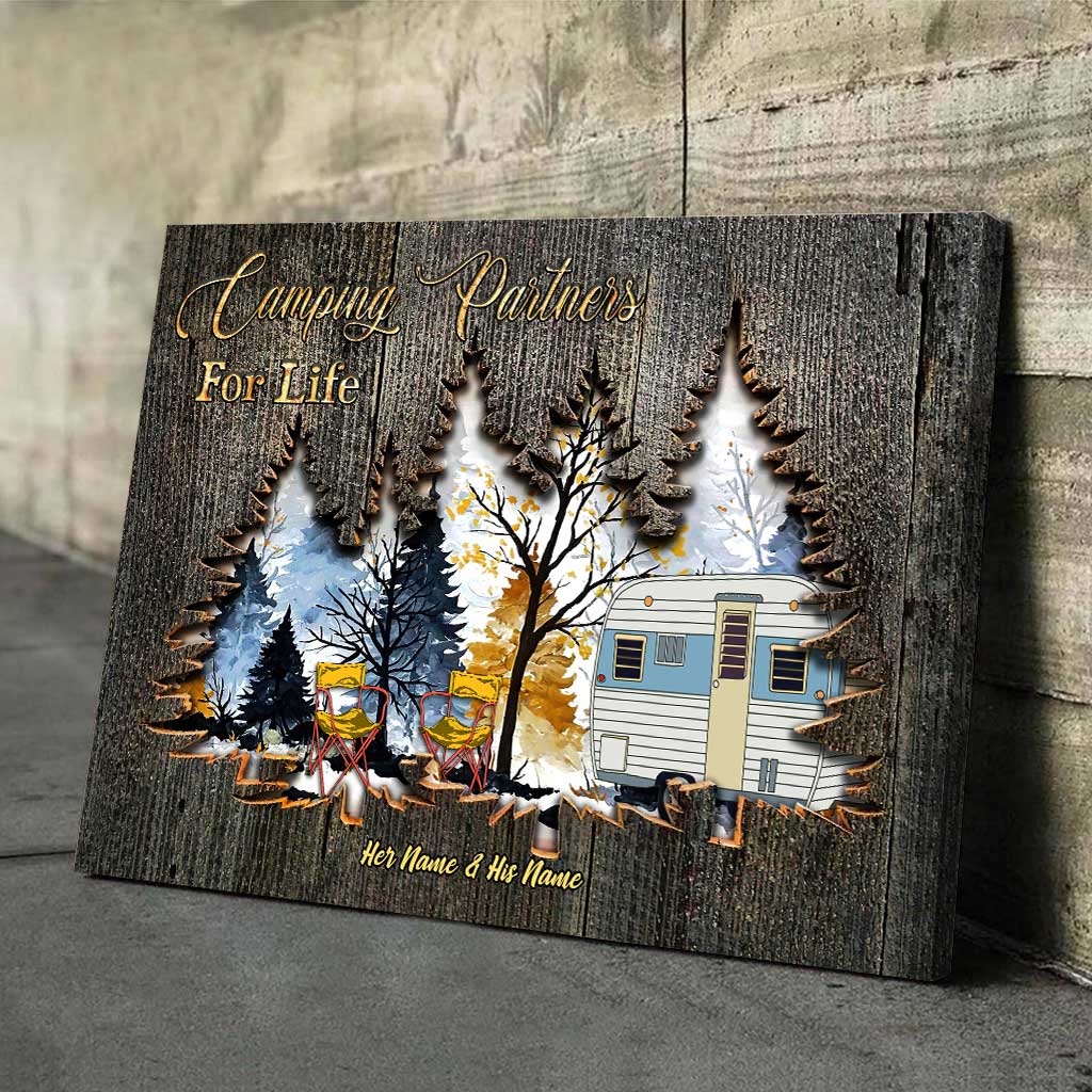 Camping Partners For Life - Personalized Couple Poster