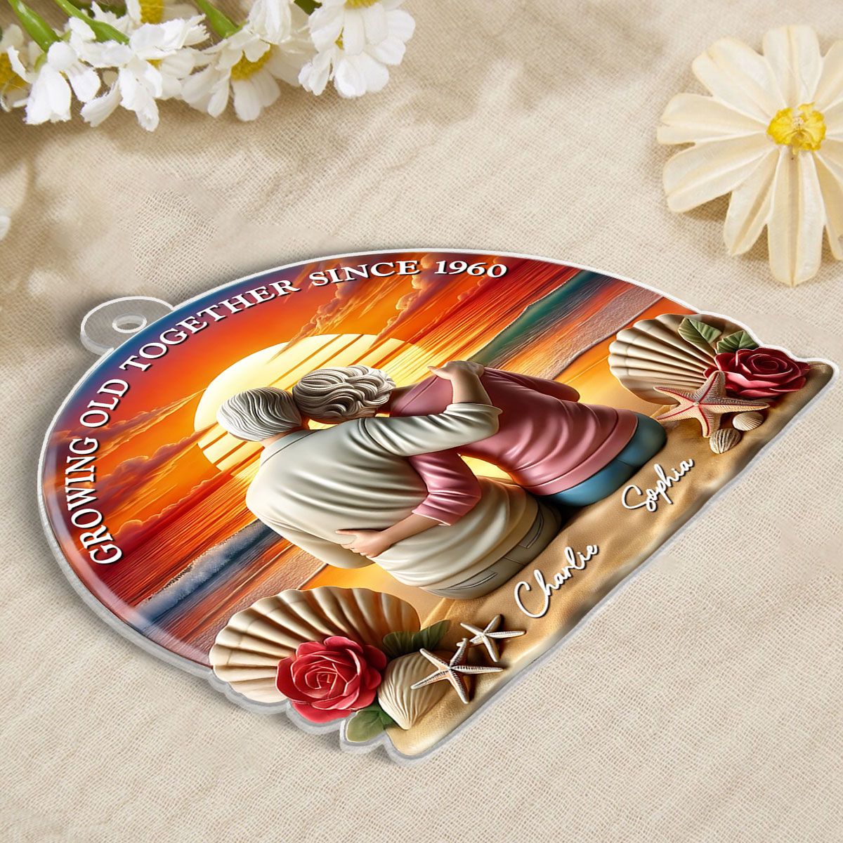 Custom Ornament for Senior Couples - A Heartwarming Gift of Love