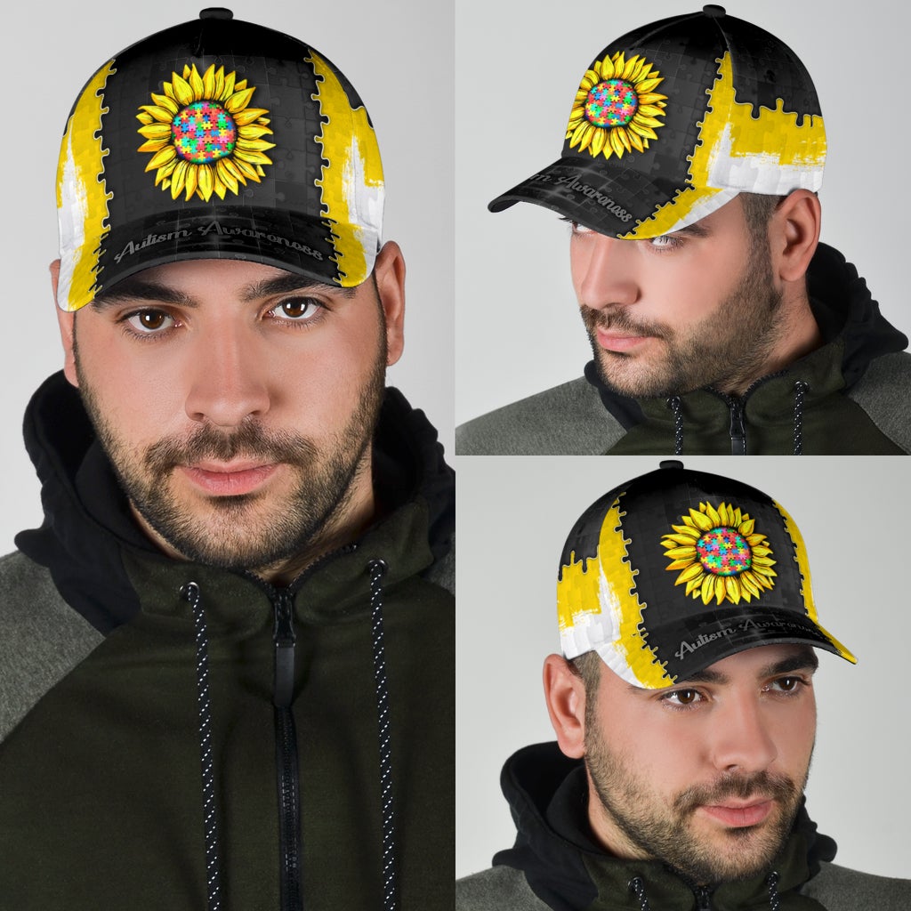 Autism Awareness You Are My Sunshine - Autism Awareness Classic Cap 0921