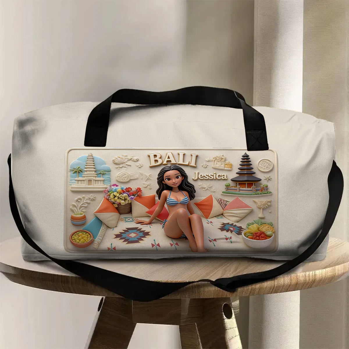 Just A Girl Who Loves Travelling - Personalized Travelling Duffle Bag