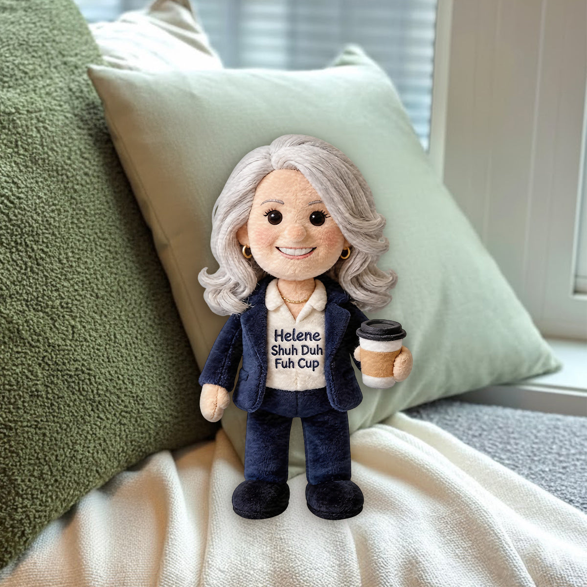 Introvert Energy - Personalized Colleague Premium Faux Fur Pillow