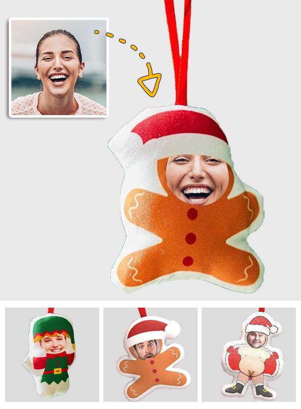 Cutout Photos - Personalized Plush Hanging Ornament