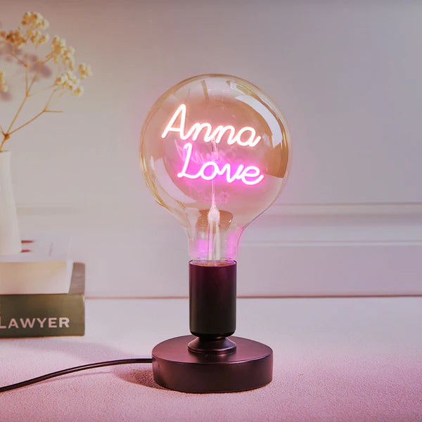 Any Name Light Bulbs - Personalized Any Name Light Bulbs Lamp