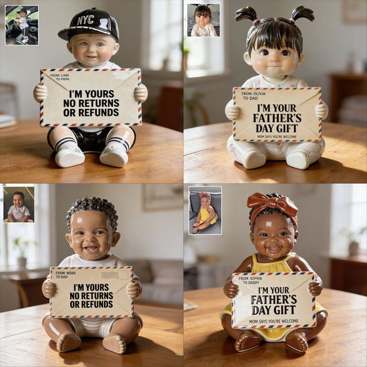 Funny Letter For Dad - Personalized Father Premium 3D Figurine
