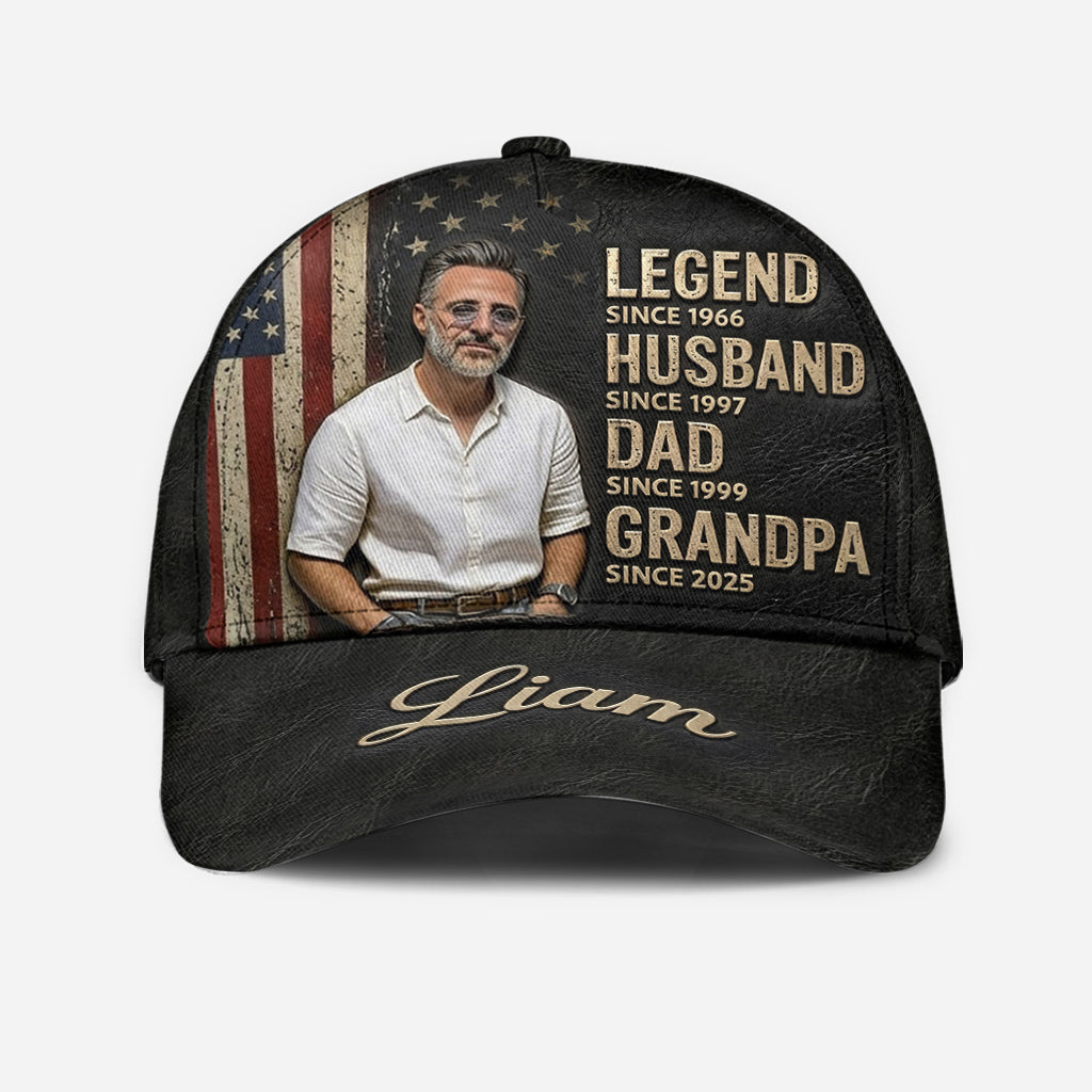 Legend Husband Dad Grandpa - Personalized Grandpa Classic Cap