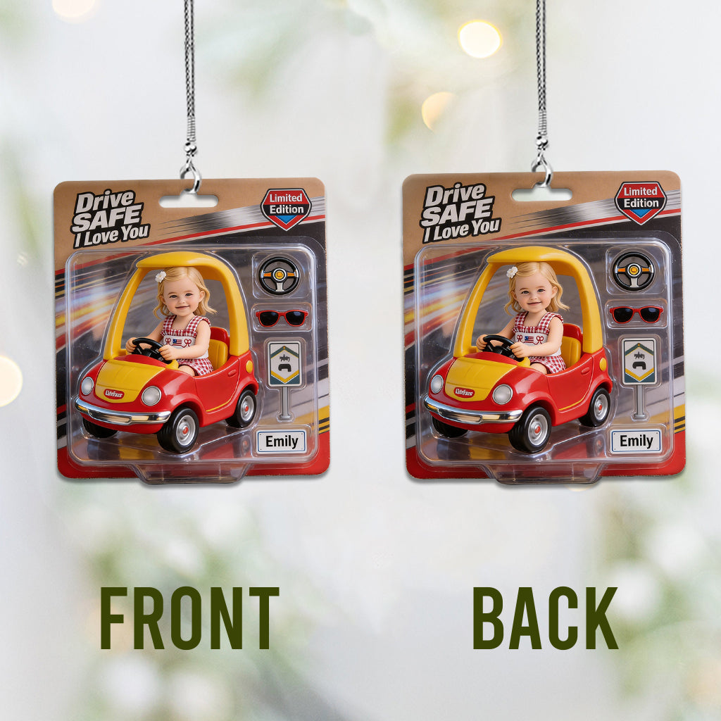 Any Photo, Any Car - I Love You - Personalized Father Car Ornament