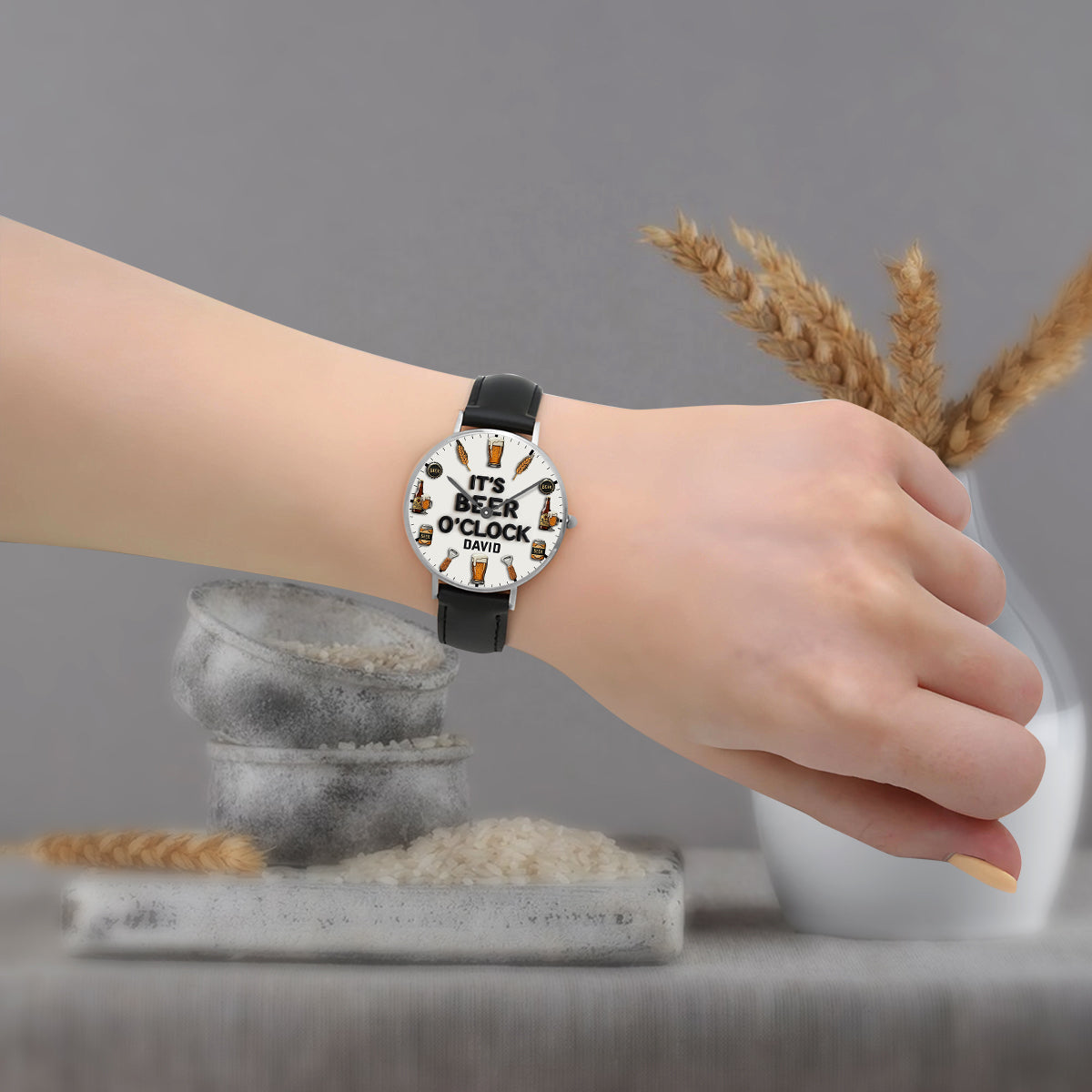 It's Beer Time - Personalized Beer Hand Watch
