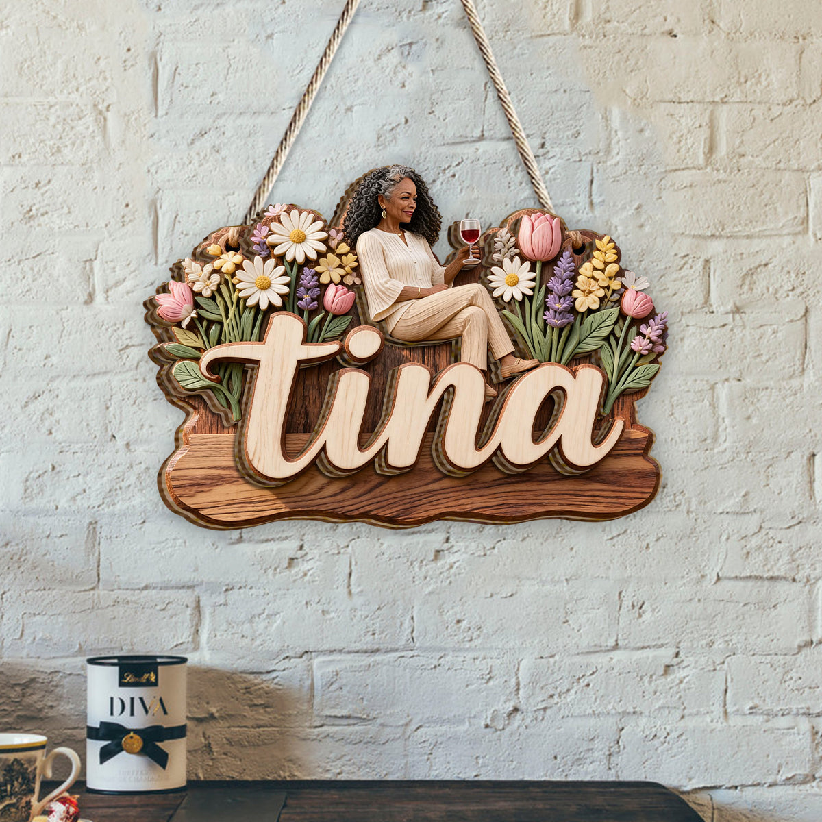 Custom Any Name My Beautiful Garden - Personalized Gardening 2 Layered Wood Sign / Wood Plaque