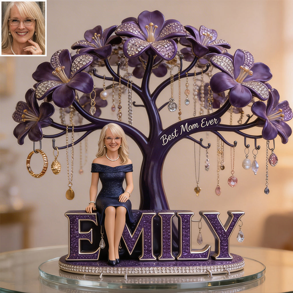 Best Mom, Grandma Ever - Personalized Mother Jewelry Holder