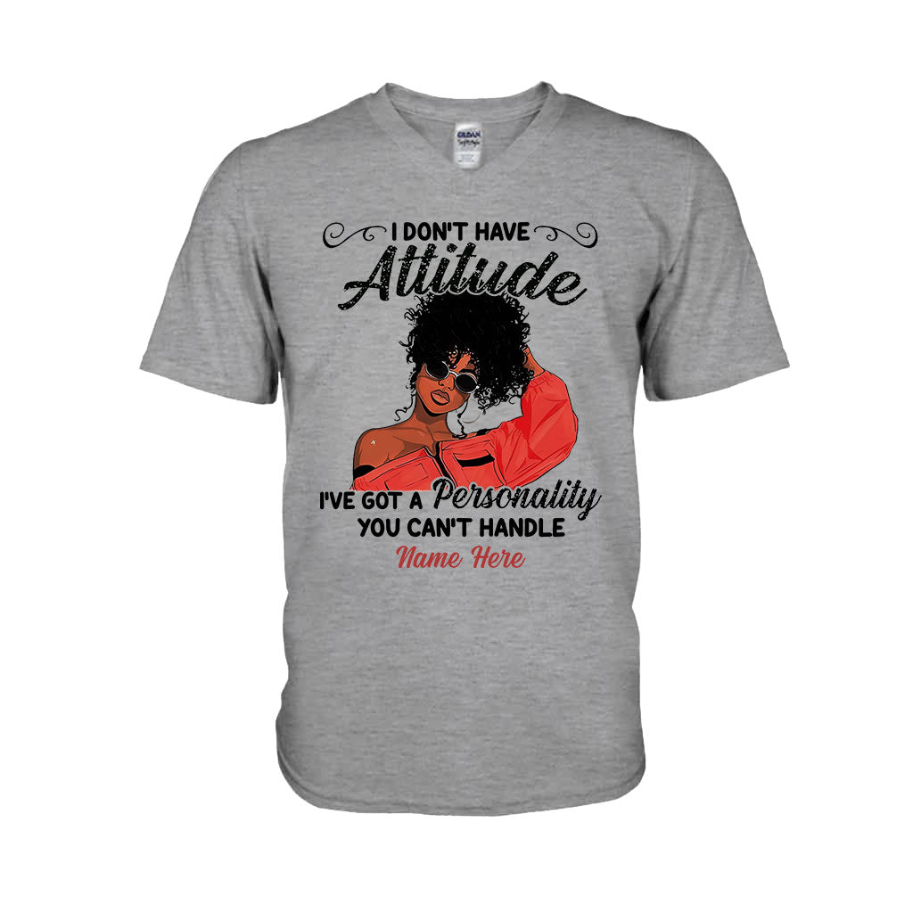 I Don't Have Attitude - Personalized African American T-shirt And Hoodie