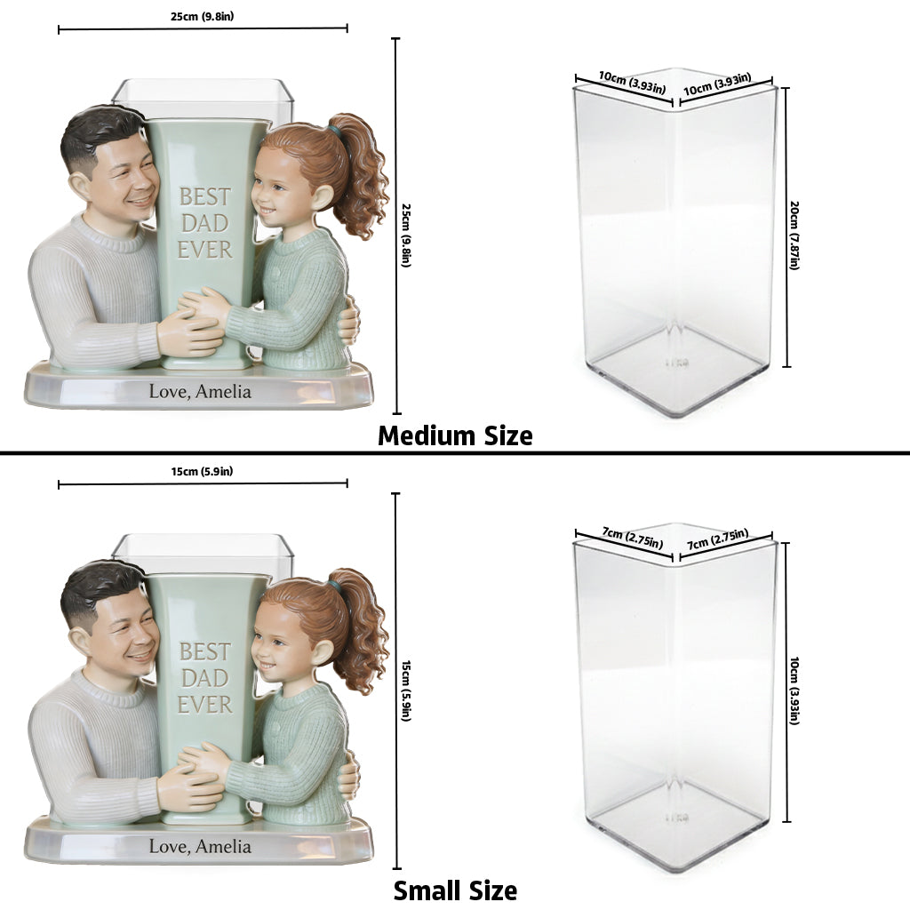 Father's Day Plan Pot - Gifts For Dad, Grandpa - Personalized Father Acrylic Pot