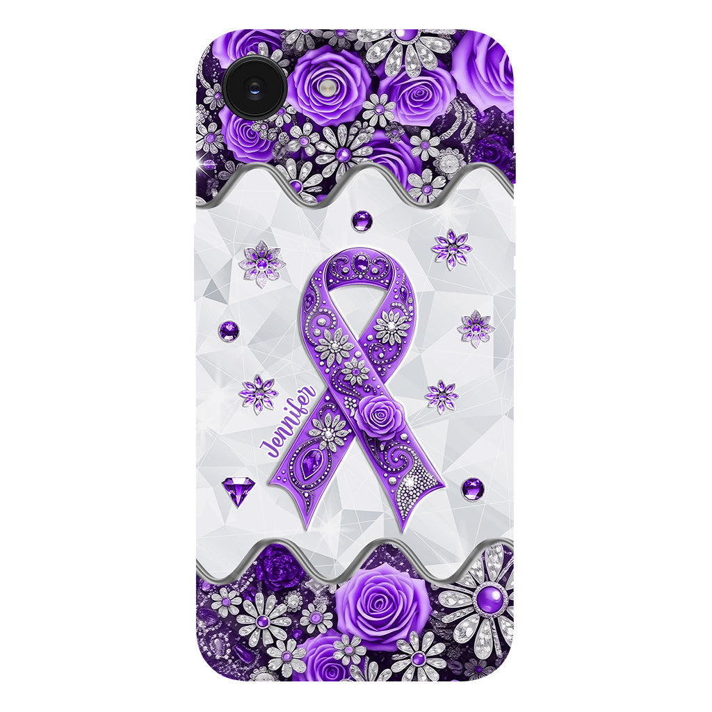 Cancer Awareness - Personalized Pancreatic Cancer Awareness Full Print Phone Case