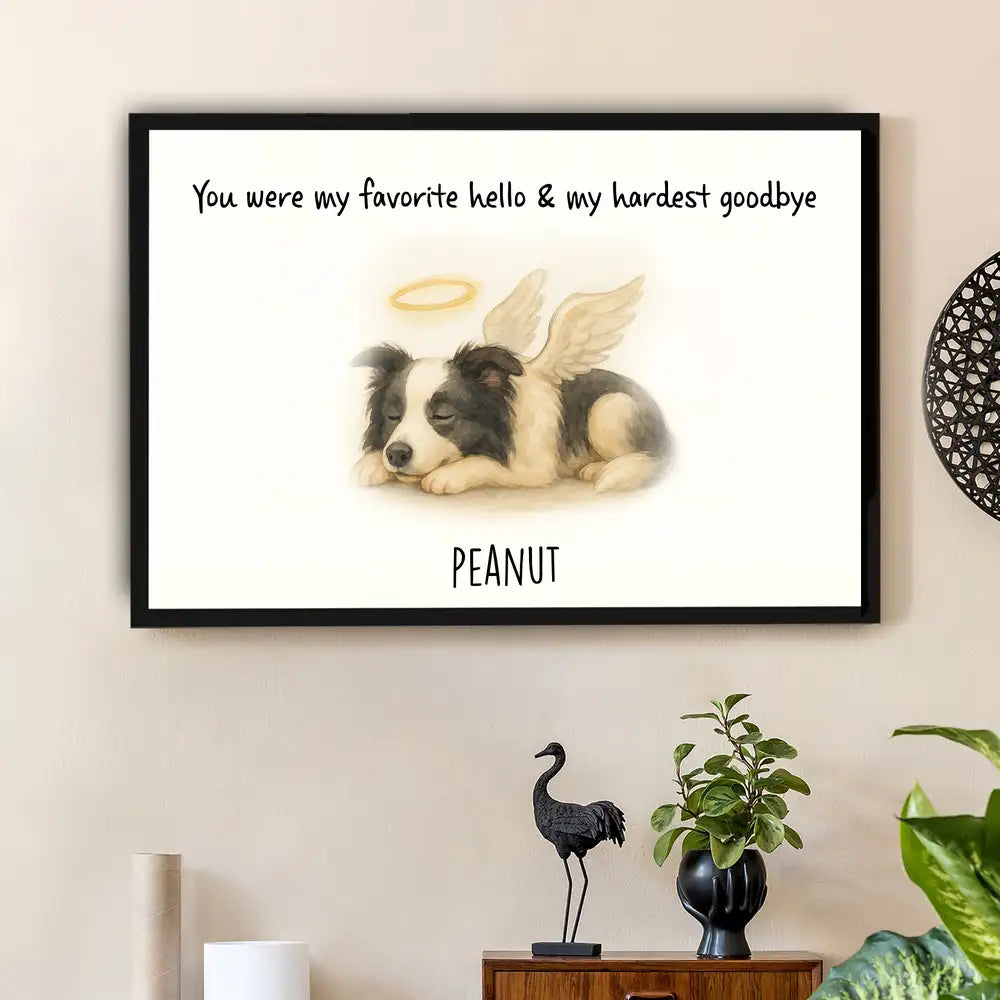 White Ceramic Pet Memorial Mug – Personalized Sympathy Gift