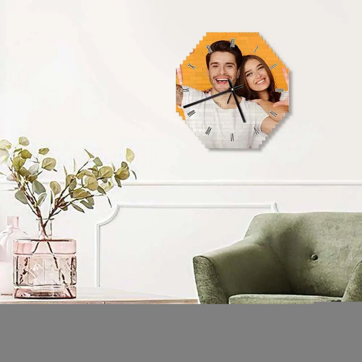 Any Photo - Personalized Brick Clock