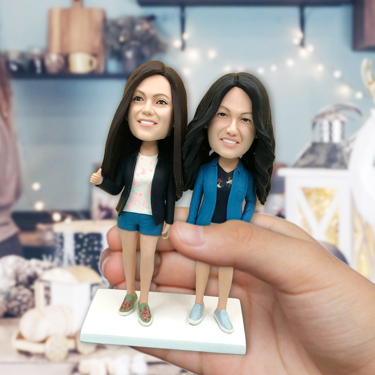 Custom Figure - Personalized Sibling Bobblehead