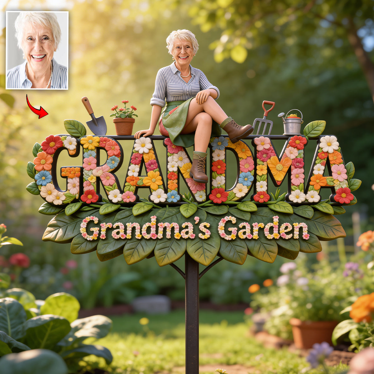 Gardening Lovers Gift - Personalized Gardening Acrylic Garden Sign/ Acrylic Plaque Sign