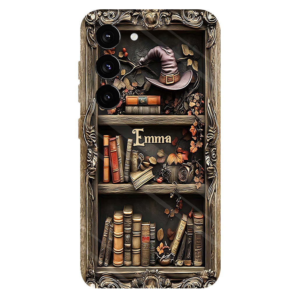 Hat And Books - Personalized Witch Full Print Phone Case