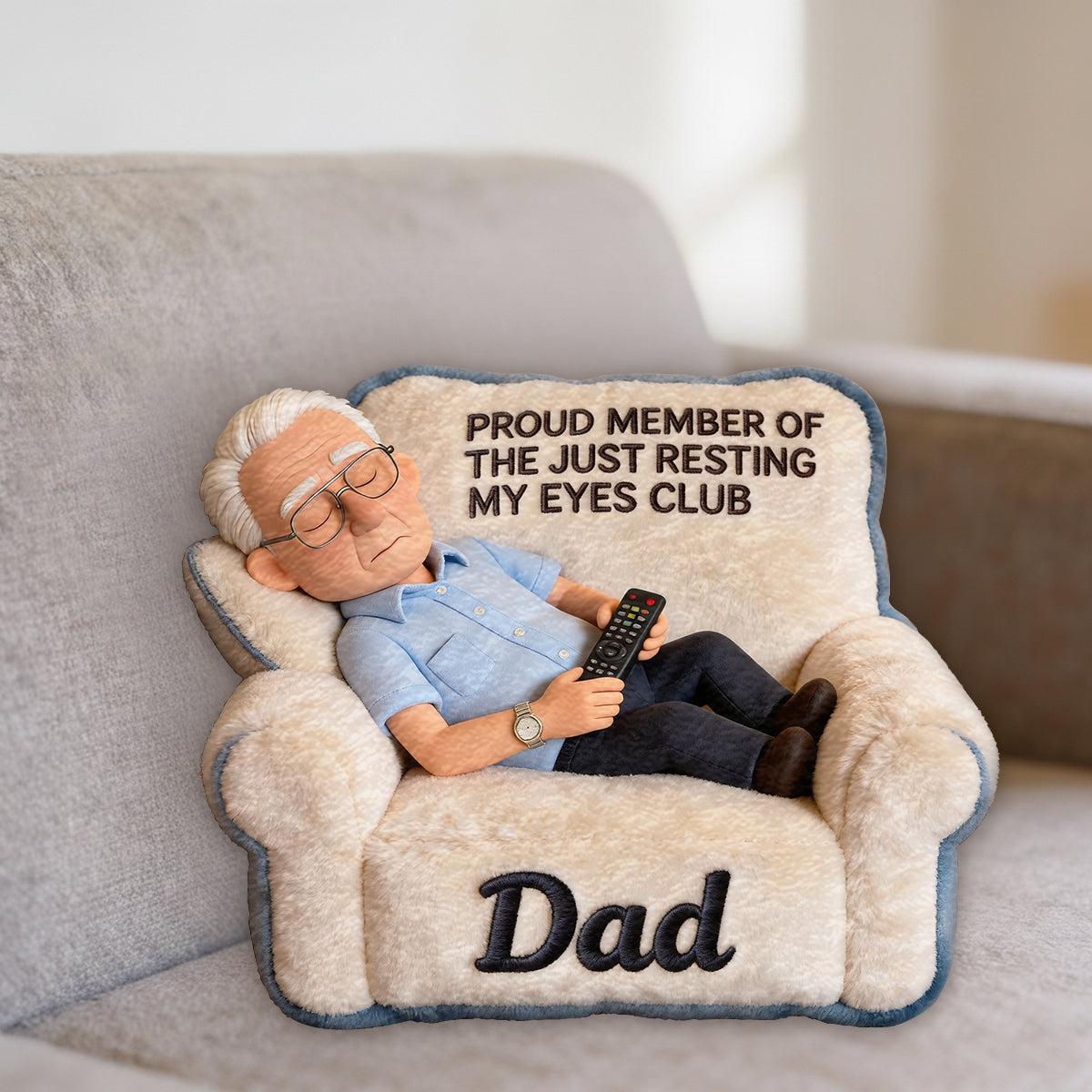 Funny Gift For Dad, Father's Day Gift - Personalized Father Premium Faux Fur Pillow