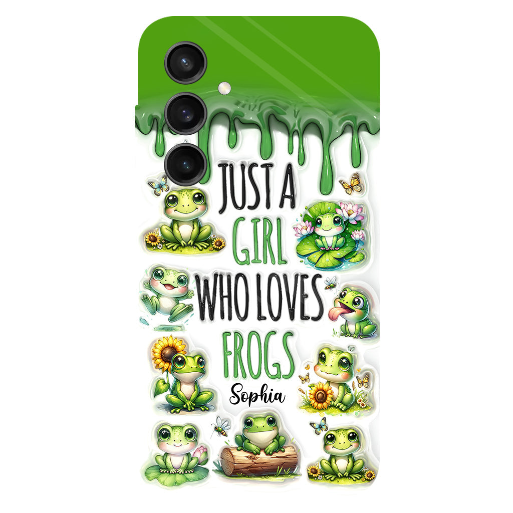Just A Girl Who Loves Frogs - Personalized Frog Full Print Phone Case