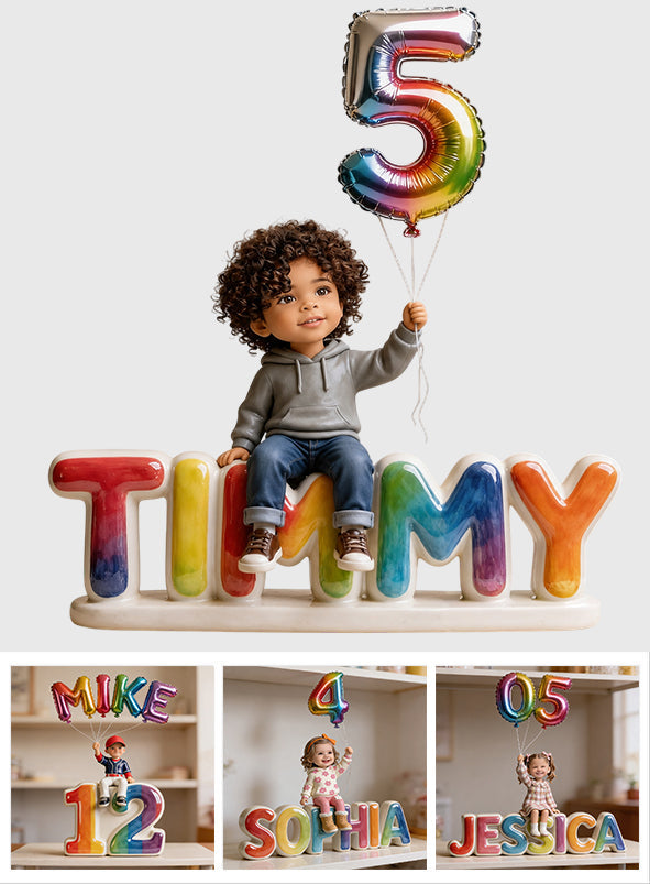 Birth Day Gift For Kids - Personalized Birthday Custom Shaped Acrylic Plaque