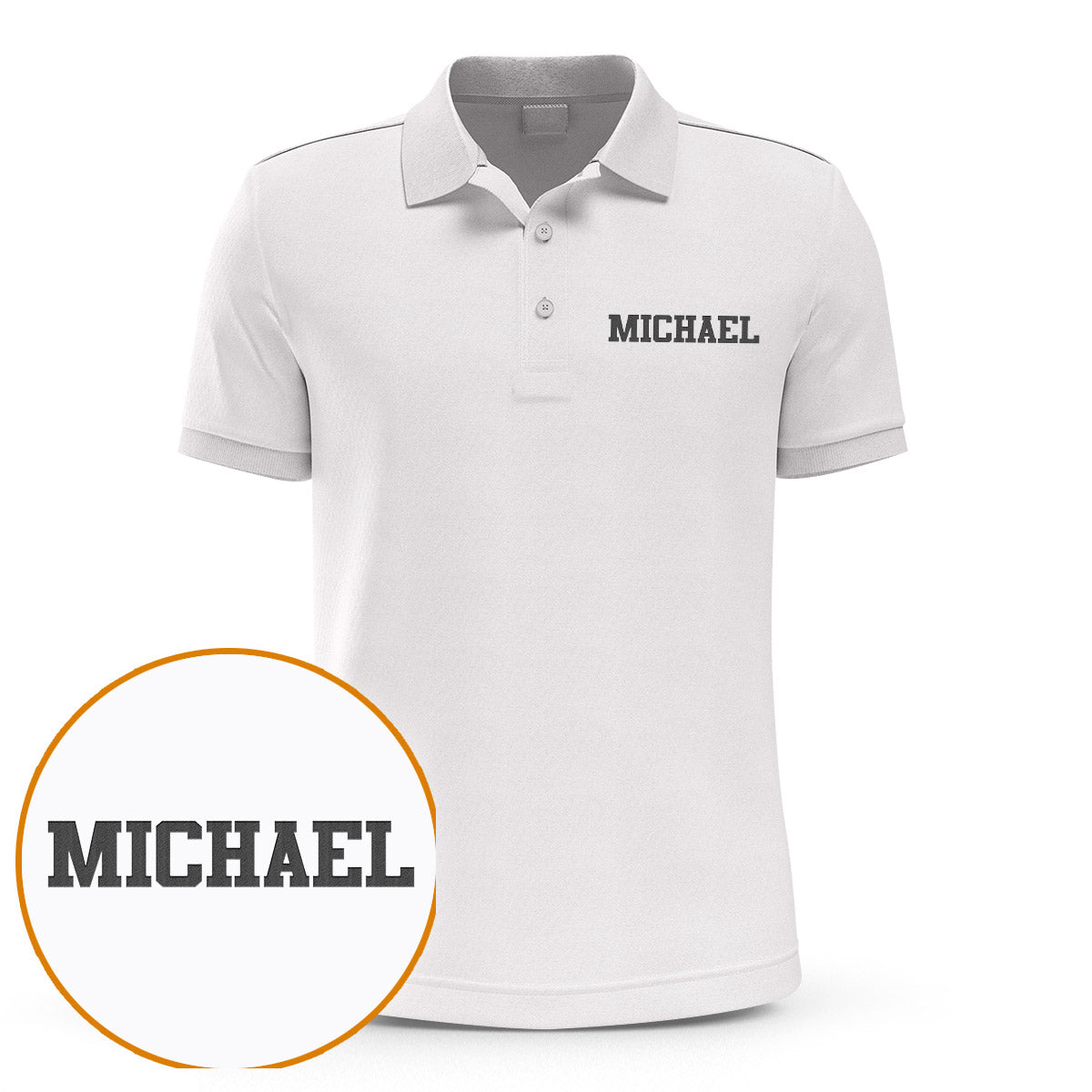 Custom Name - Personalized Father Embroidered Polo Shirt