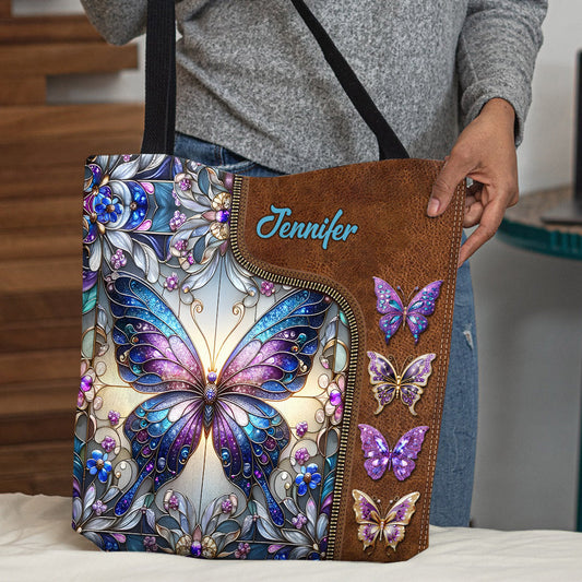 Love Butterflies - Personalized Butterfly Tote Bag
