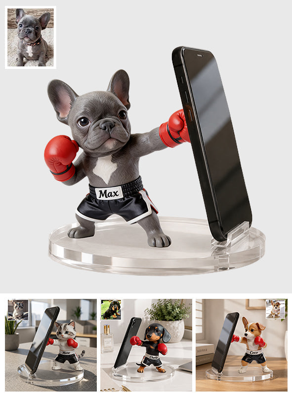 Gift For Pet Owner Dog Dad Dog Mom - Personalized Dog Phone/ Tablet Holder Stand