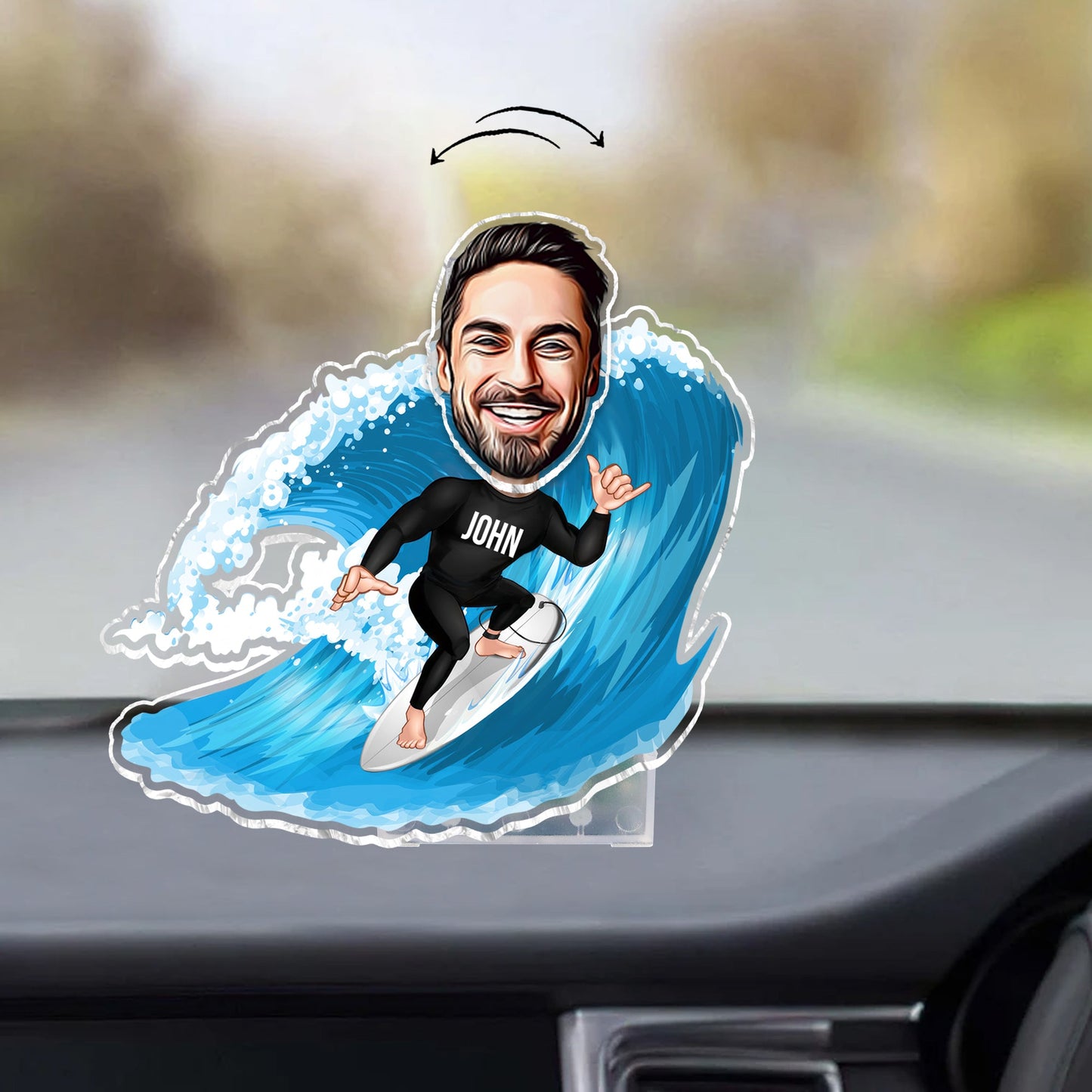 Everything Will Kill You so Choose Something Fun - Personalized Surfing Custom Shaking Head