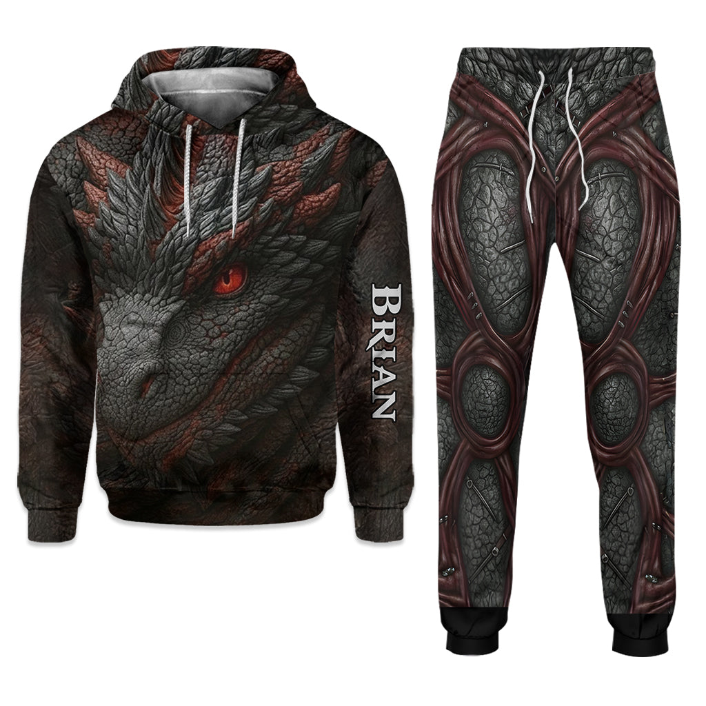 Dragon Lover Gift - Personalized Dragon Hoodie and Sweatpants